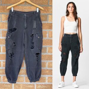 Carmar LF High Waisted Baggy Grinded Cargo Joggers size 12/29